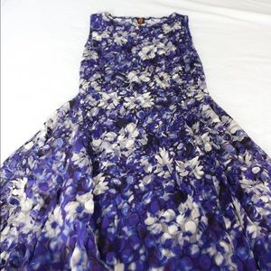 Jean Paul Gaultier Blue and White Floral Dress NWOT